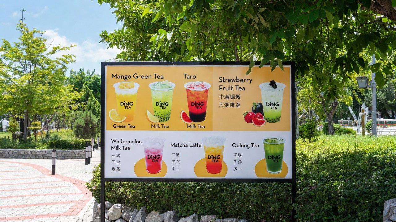 Ding Tea Menu